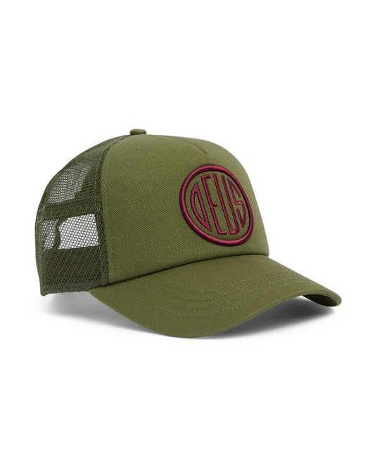 DEUS PILL LOGO TRUCKER - PINE