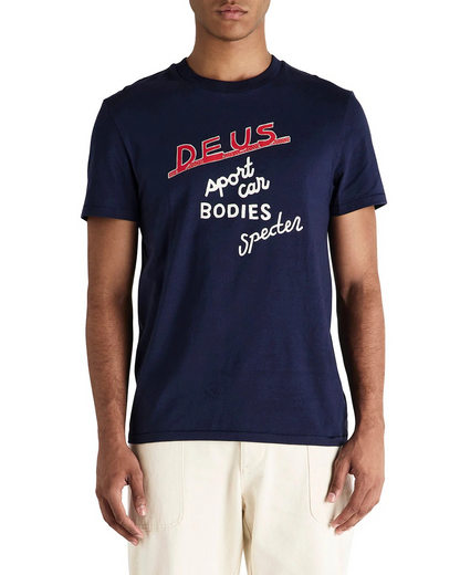 DEUS SPECTER WORKSHOP TEE - AZURE NAVY