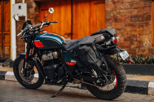 ROYAL ENFIELD ADVENTURE SOFT PANNIERS - BLACK