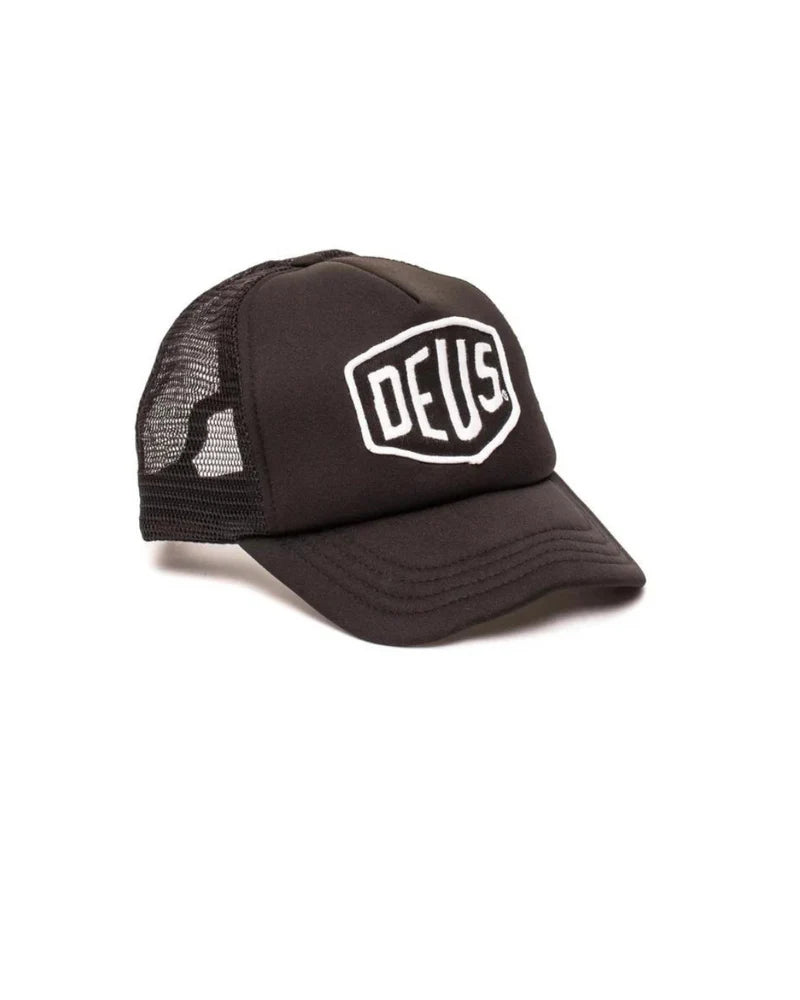 DEUS BAYLANDS TRUCKER CAP - BLACK/WHITE