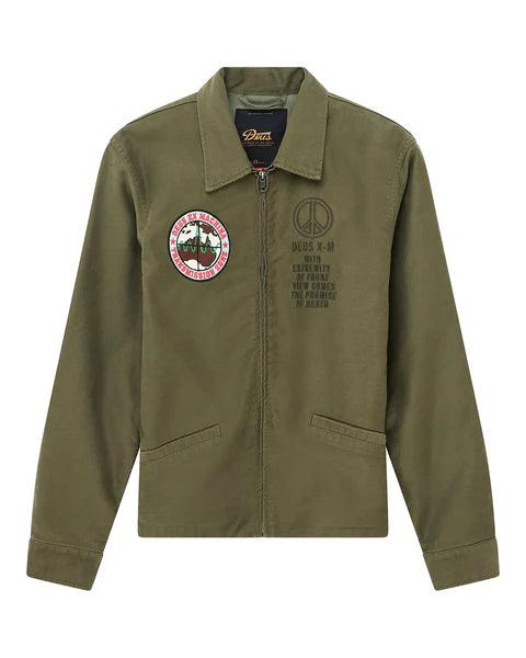 DEUS FUGAZI SOUVENIR JACKET - PINE GREEN