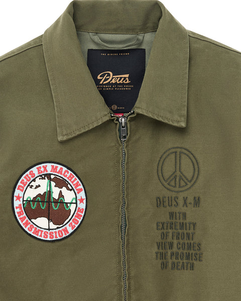 DEUS FUGAZI SOUVENIR JACKET - PINE GREEN