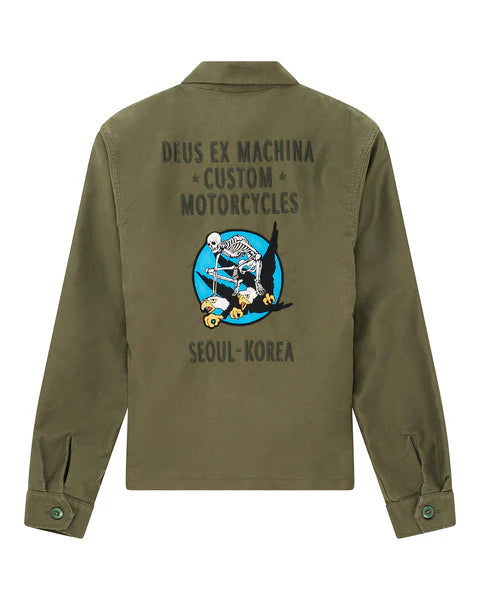 DEUS FUGAZI SOUVENIR JACKET - PINE GREEN