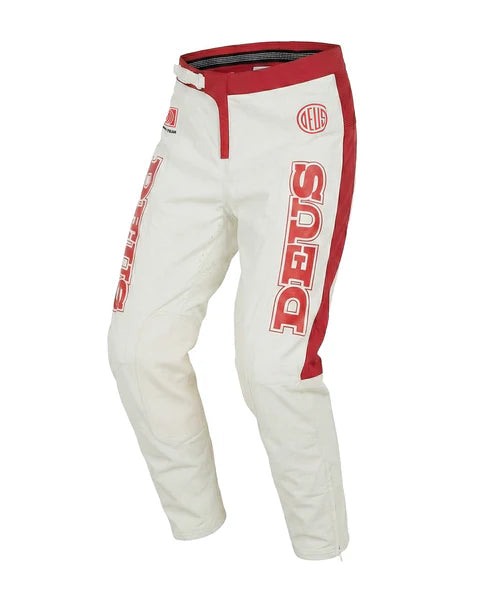 DEUS MX PANT - WHITE/RED