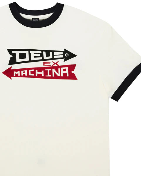 DEUS ARROWS RINGER TEE - PRISTINE WHITE