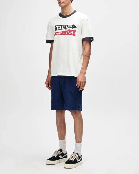 DEUS ARROWS RINGER TEE - PRISTINE WHITE