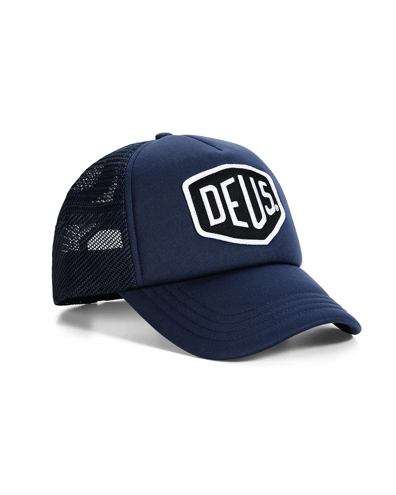 DEUS BAYLANDS TRUCKER CAP - MECHANIC BLUE