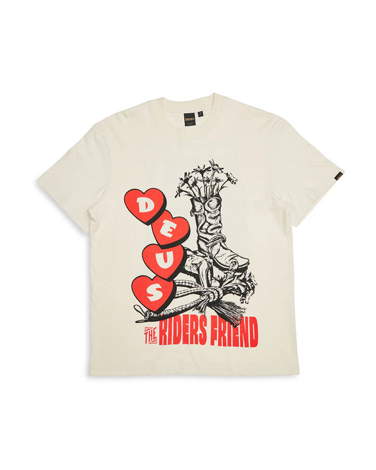 GOD HONKY TONKIN TEE - DIRTY WHITE