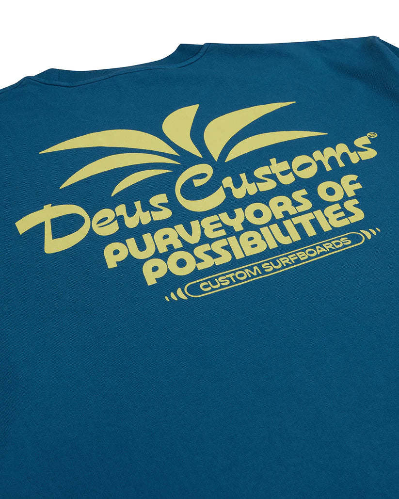 DEUS LAST RESORT LS TEE - MOROCCAN BLUE