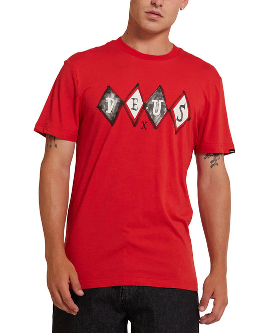 DEUS FULL HOUSE TEE - VALIANT RED