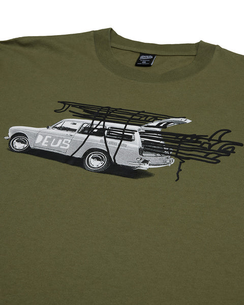 GOD SURWAGON TEE - PINE