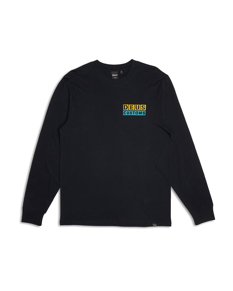 GOD TICTAC LS TEE - BLACK