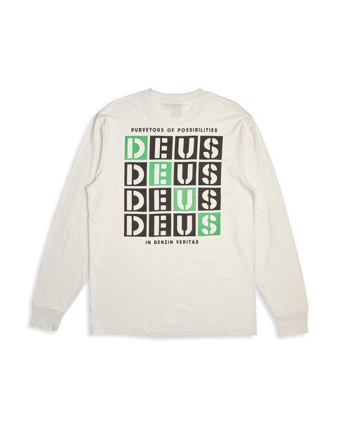 DEUS TICTAC LS TEE - VINTAGE WHITE