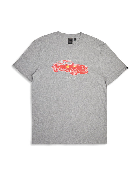 GOD RALLY TEE - GREY MARLE