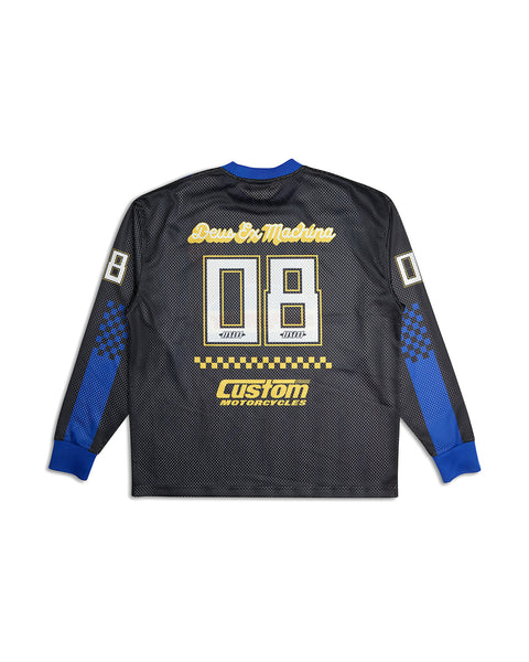 DEUS THREEPEAT MOTO JERSEY - BLACK