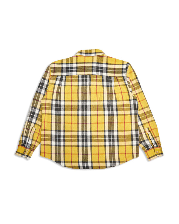 DEUS EX MACHINA VACAY CHECK SHIRT - LEMON