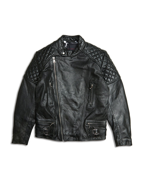 DEUS LIGHTNING LEATHER JACKET - BLACK