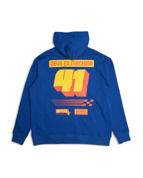GOD ASTON HOODIE TRUE - BLUE