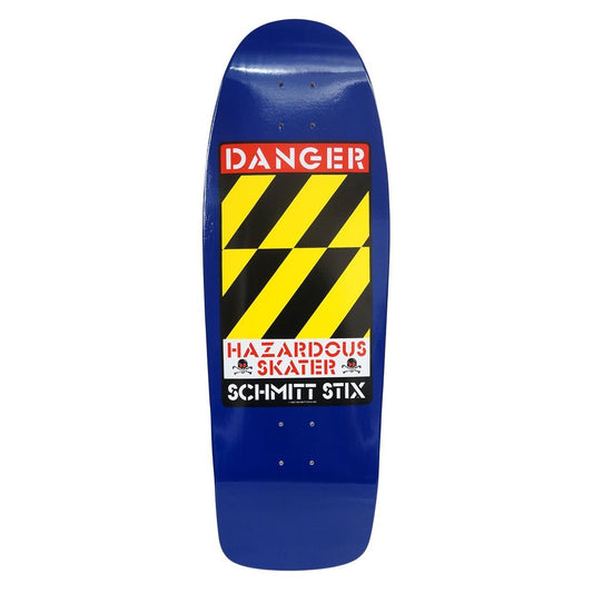 Schmitt Stix Danger Blue Skateboard Deck 