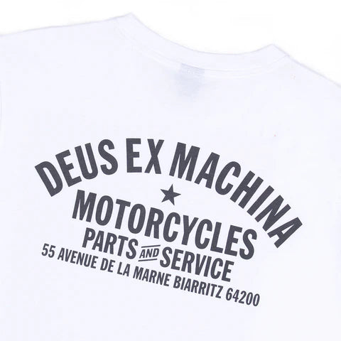 DEUS BIARRITZ ADDRESS TEE - WHITE