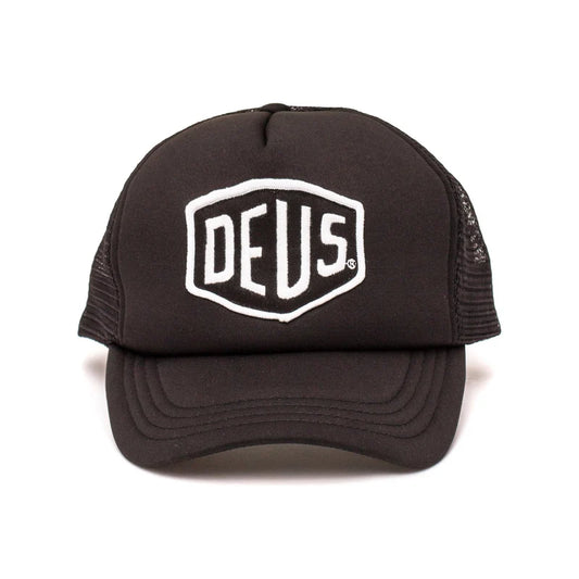 DEUS BAYLANDS TRUCKER CAP - BLACK/WHITE