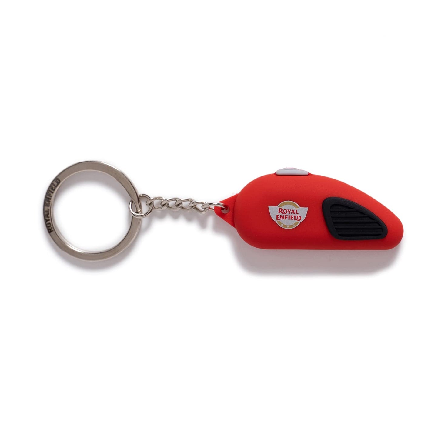 ROYAL ENFIELD CHROME VARIANT TANK KEYCHAIN - CHROME RED