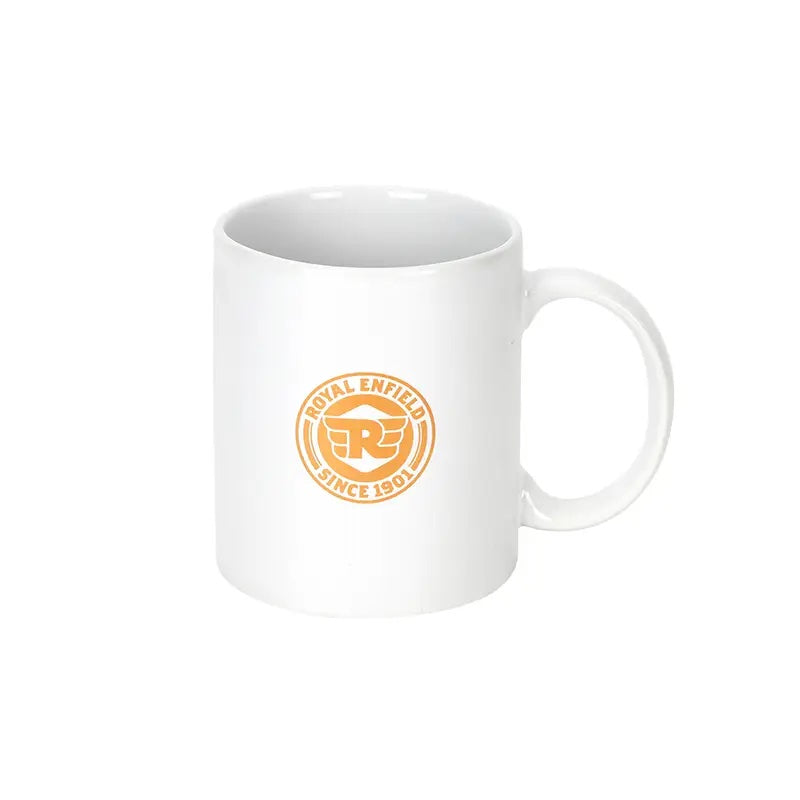 ROYAL ENFIELD ODE TO HISTORY MUG - WHITE & GOLD