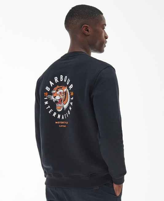 BARBOUR INTERNACIONAL CHARLTON CREW - BLACK