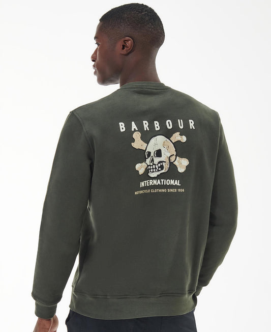 BARBOUR INTERNATIONAL CHARLTON CREW - SAGE