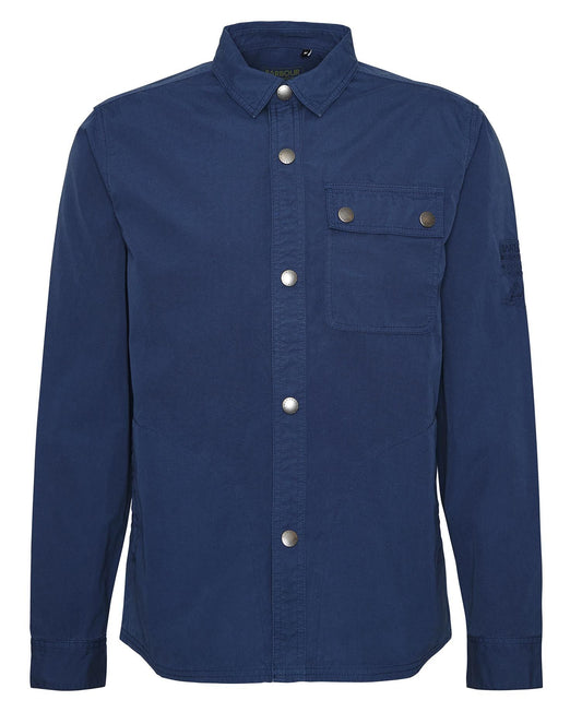 BARBOUR INTERNACIONAL PIGMENT OVERSHIRT - WASHED COBALT