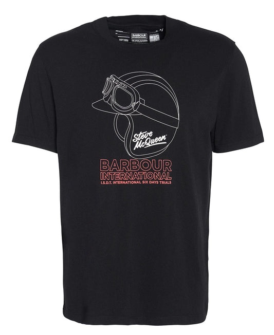 BARBOUR COTY GRAPHIC T-SHIRT | BLACK