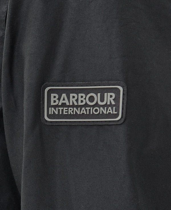 BARBOUR INTERNACIONAL LUTRON HARRINGTON WAX - BLACK