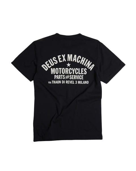 DEUS MILANO ADDRESS TEE - BLACK