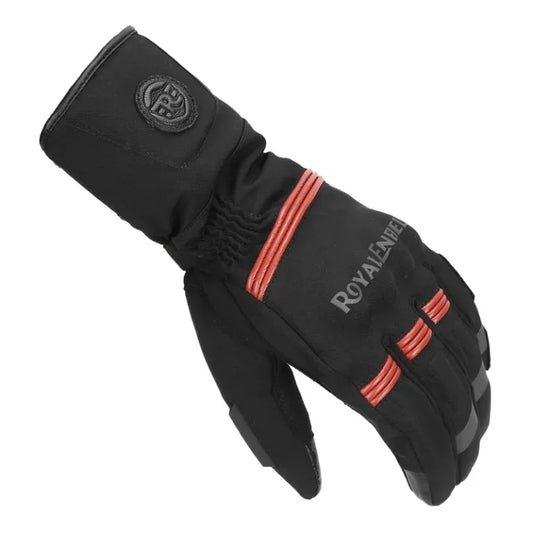 ROYAL ENFIELD BLIZZARD RIDING GLOVES - BLACK & RED
