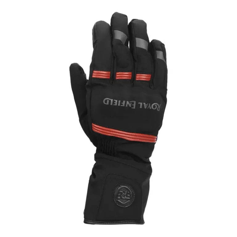 ROYAL ENFIELD BLIZZARD RIDING GLOVES - BLACK & RED