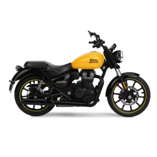 ROYAL ENFIELD METEOR 350 1:12 SCALE MODEL - FIREBALL YELLOW