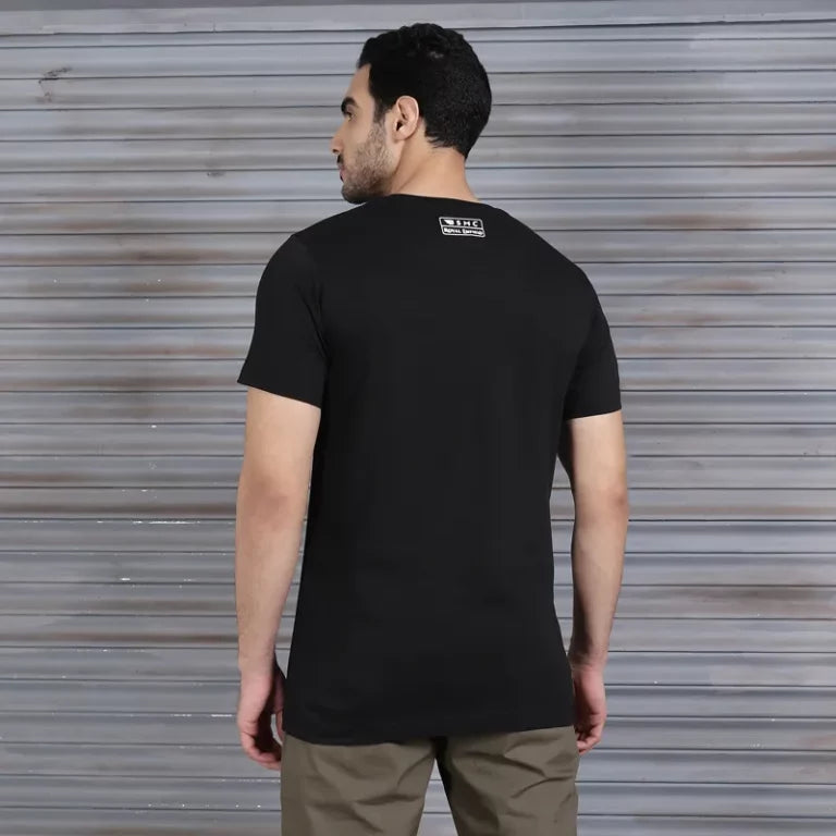 ROYAL ENFIELD x BSMC VIN PLATE T-SHIRT - BLACK