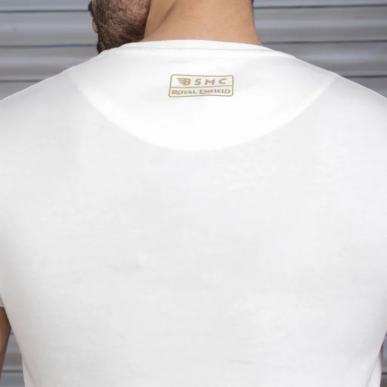 ROYAL ENFIELD x BSMC ASPECT T-SHIRT - WHITE