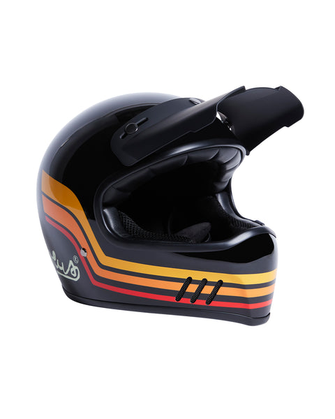 DEUS STRIPES HELMET - BLACK