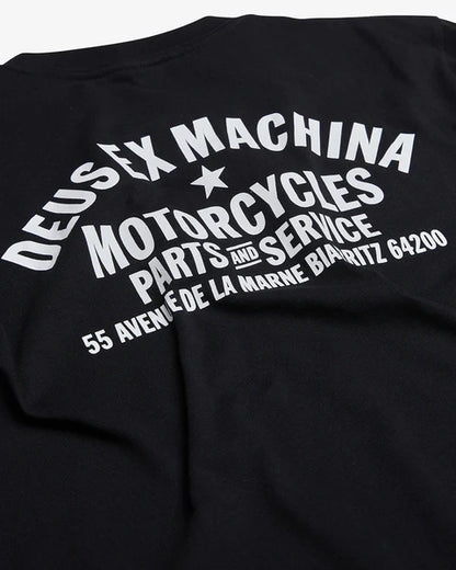 DEUS BIARRITZ ADDRESS TEE - BLACK