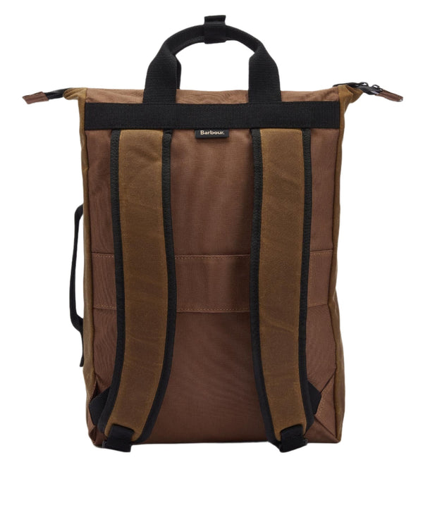 BARBOUR FIELD WAX BACKPACK | TAN-BLACK