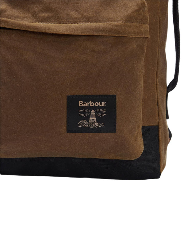 BARBOUR FIELD WAX BACKPACK | TAN-BLACK