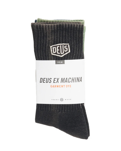 DEUS SHIELD GARMENT DYED SOCK - MULTI