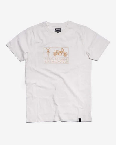 ROYAL ENFIELD x BSMC ASPECT T-SHIRT - WHITE