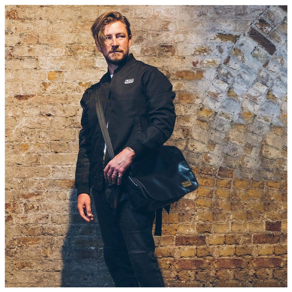BSMC x ROYAL ENFIELD MESSENGER BAG - BLACK