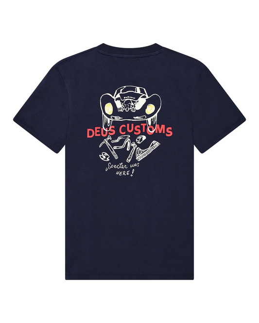 DEUS SPECTER WORKSHOP TEE - AZURE NAVY