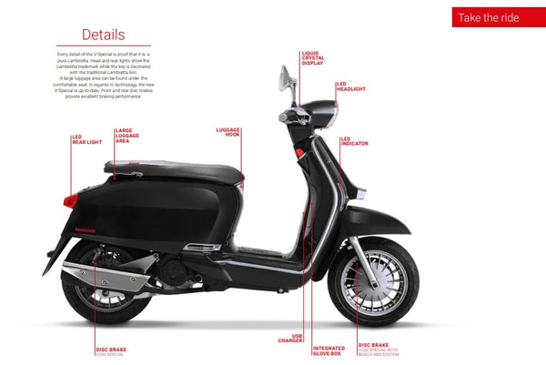 Lambretta V-Special 125 Flex - 4 CORES