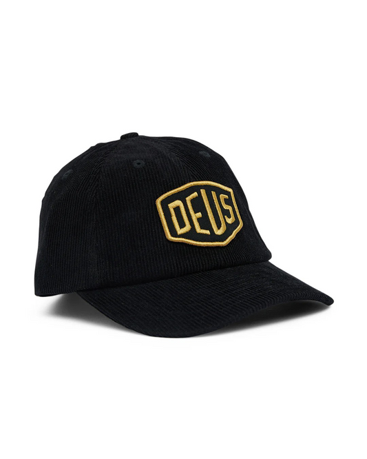 DEUS SHIELD CORD DAD CAP - BLACK