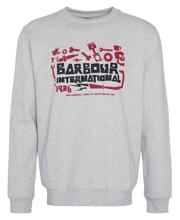 BARBOUR INTERNACIONAL VALLIS SWEAT | GREY MARL