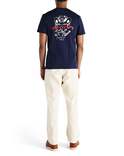 DEUS SPECTER WORKSHOP TEE - AZURE NAVY